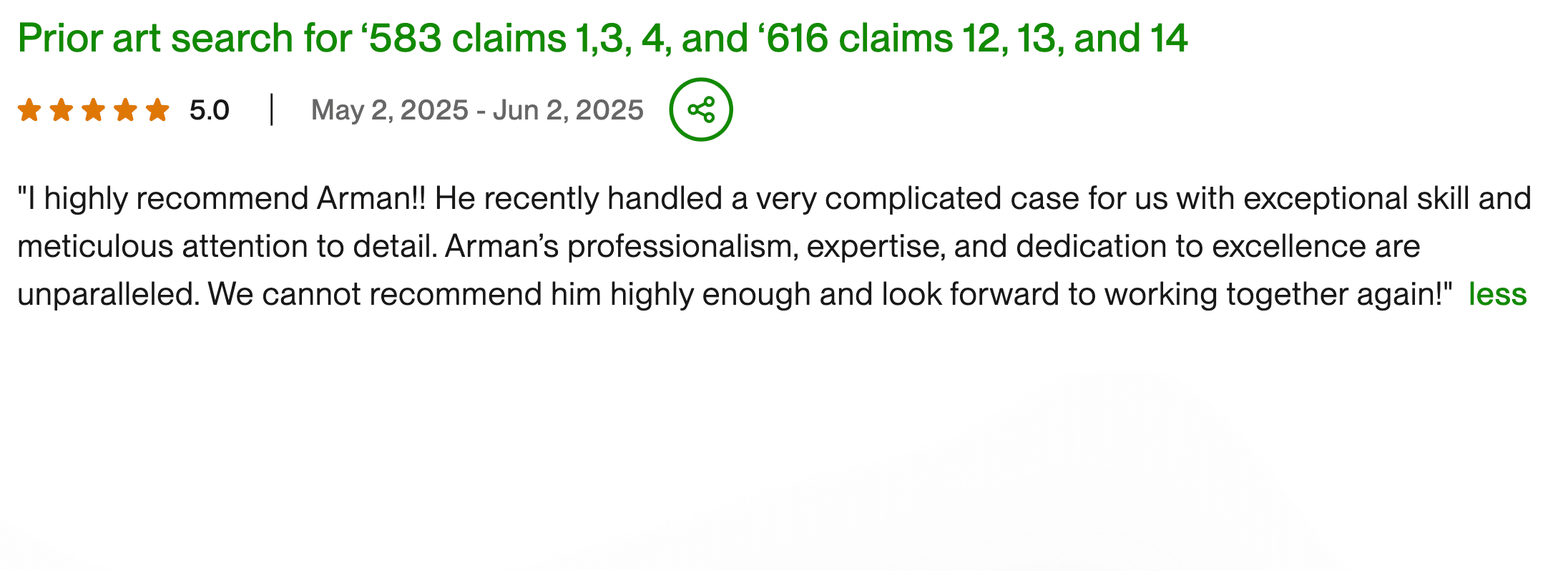 Herbert K. #3 from Upwork