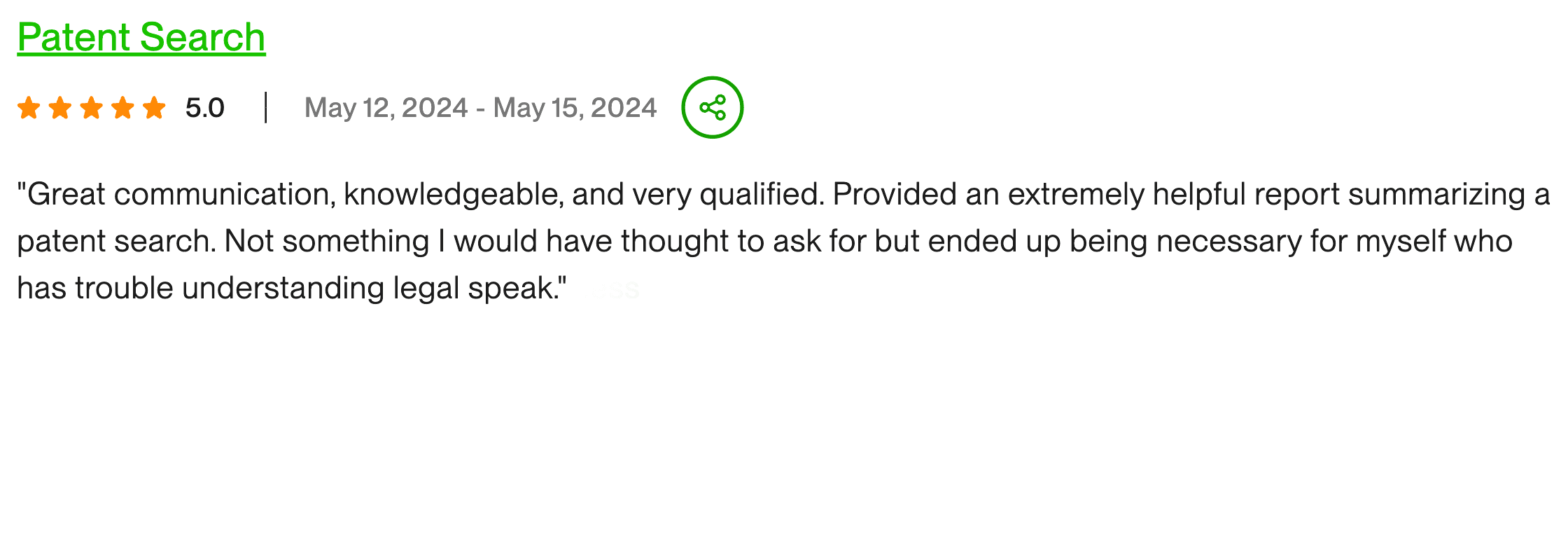 Trent A. from Upwork